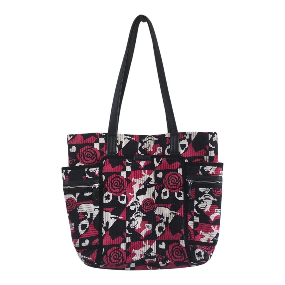 Vera Bradley Disney Parks Alice in Wonderland Queen of Hearts Zip Tote Bag